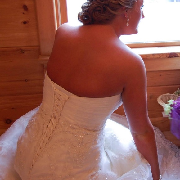 Casablanca Style 1914 Wedding Dress Color Ivy - Picture 5 of 12